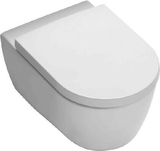 Унитаз подвесной Hatria Fusion YXGQ01 размер 35.5x54 см, без сиденья, цвет белый