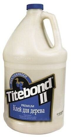 Клей ПВА Titebond II Premium Wood Glue D3, 3.785 л