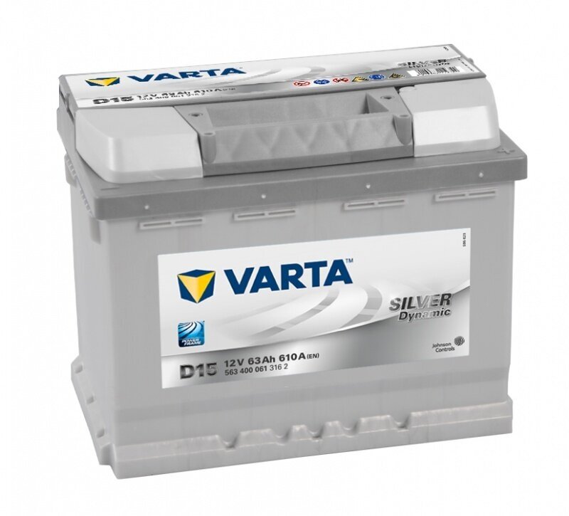 Автомобильный аккумулятор VARTA Silver Dynamic 63.0 (D15) (563400061) (242x175x190)