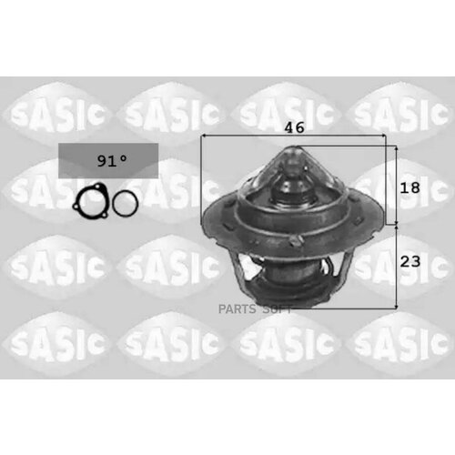 Термостат охлаждающая жидкость SASIC арт 3306007 - 1 шт 2256₽