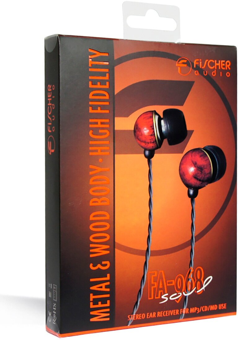 Проводные наушники Fischer Audio FA-968, коричневый - фото №9