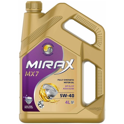 Mirax MX7 5W-40 API SL/CF, A3/B4