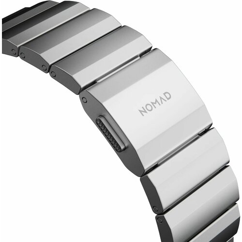 Алюминиевый браслет Nomad Aluminium Band для Apple Watch 42, 44, 45 и 49 мм (Серебристый / Silver)