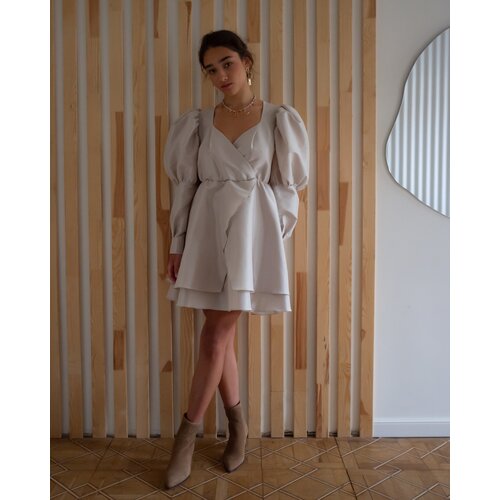 Платье SASHINA, размер S, серый