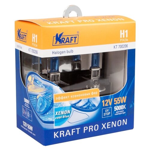 фото Лампа автомобильная галогенная kraft