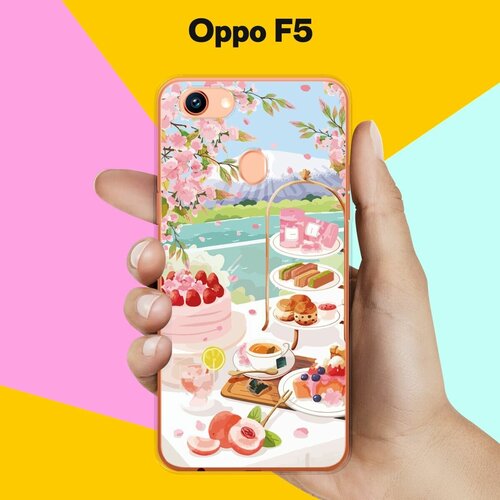 Силиконовый чехол на Oppo F5 Завтрак / для Оппо Ф5 силиконовый чехол на oppo f5 гепард для оппо ф5