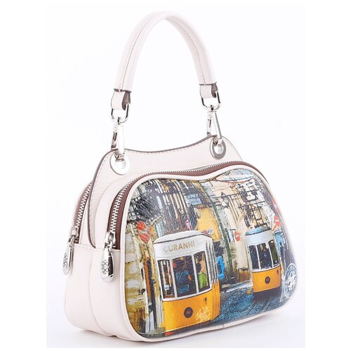 фото Сумка женская curanni на одной ручке с принтом трам