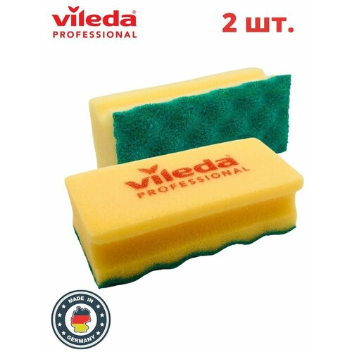 Vileda Professional долговечная деликатная губка для мытья PurActive набор 2 шт.