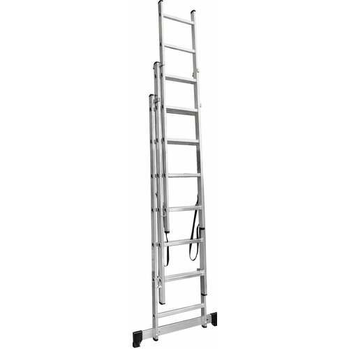 Компактная раскладная трехсекционная лестница 7 ступеней до 150 кг для уборки дачного урожая ремонтных и монтажных работ 25854₽