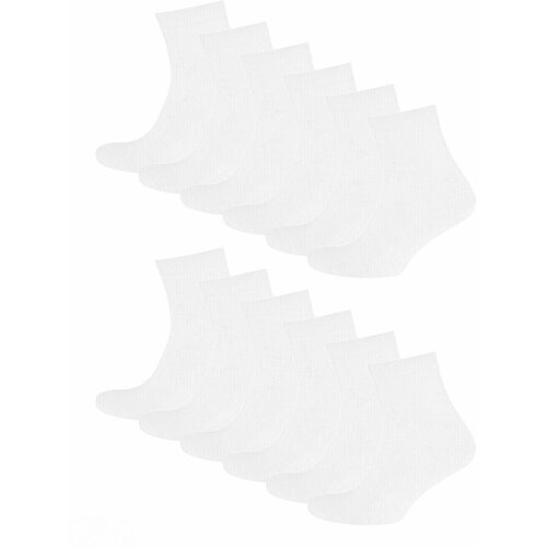 Носки STATUS 12 пар, размер 22-24, белый носки status 6 пар размер 22 24 белый черный