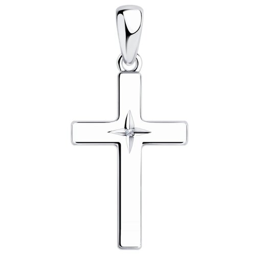 фото Sokolov подвеска из серебра с бриллиантом 87030018