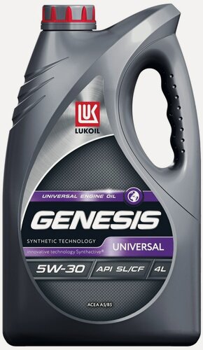 Изображение товара Масло моторное LUKOIL GENESIS UNIVERSAL, полусинтетическое, 5W-30 4 л