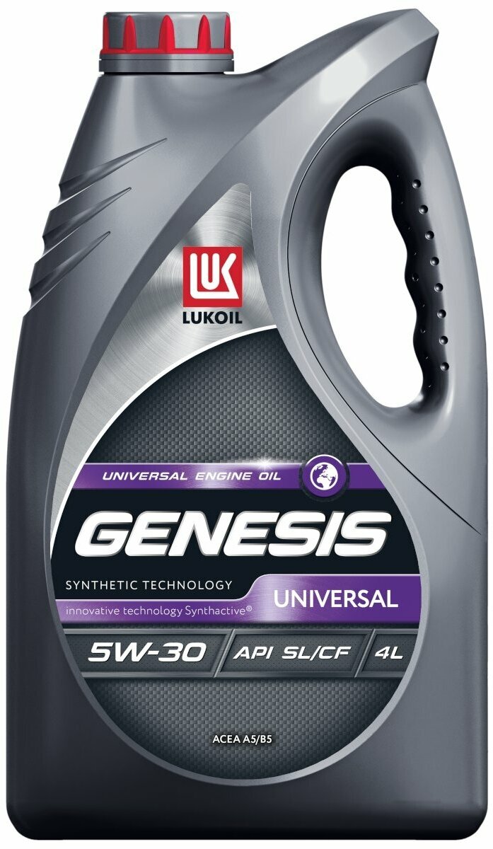 Синтетическое моторное масло ЛУКОЙЛ Genesis Universal 5W-30, 4 л, 1 шт.