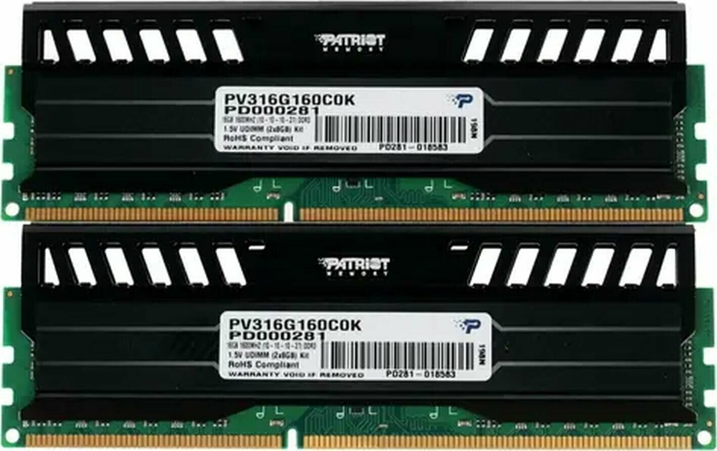 Модуль памяти PATRIOT Viper 3 DDR3 - 2x 8Гб 1600, DIMM, Ret - фото №10