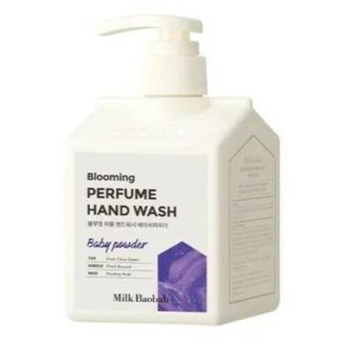 Гель-пенка для очищения кожи рук с ароматом детской присыпки Milk Baobab Perfume Hand Wash Baby Powder, 250 мл