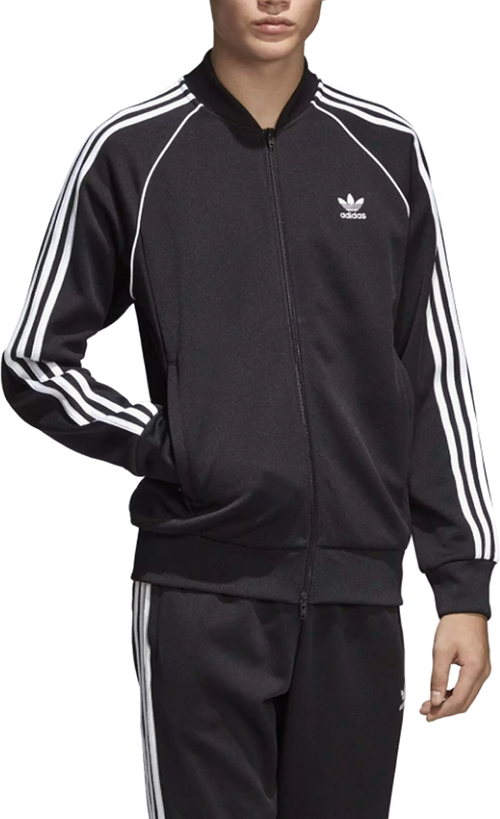 Олимпийка adidas Originals, силуэт прямой, размер XS, черный