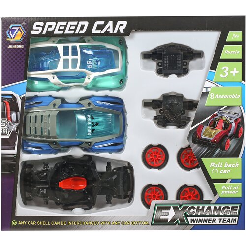 Машинка конструктор пазл (13 деталей)