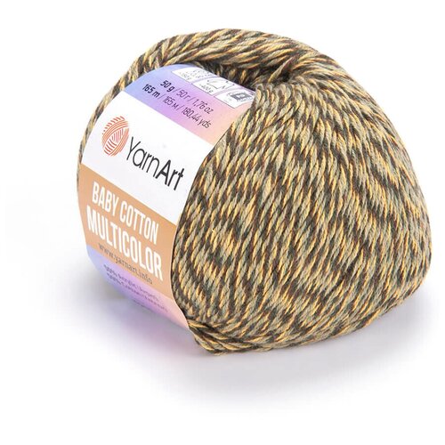 Пряжа YarnArt Baby Cotton Multicolor | Турция | 10шт упаковка | Акрил: 50%, Хлопок: 50%