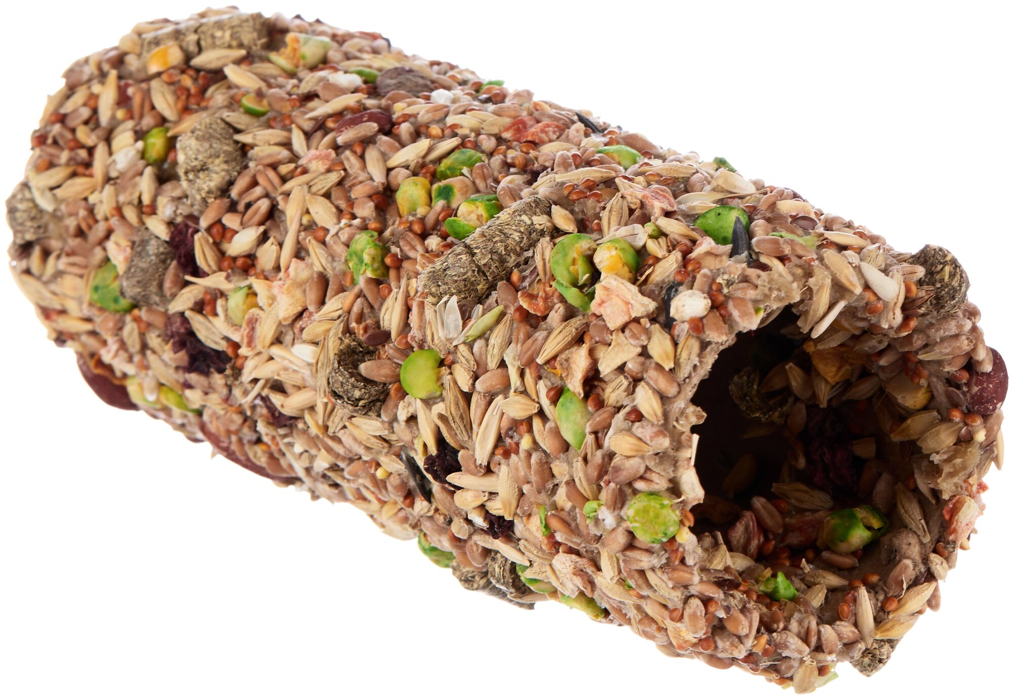 Родные корма D 6 см 290 г лакомство-игрушка тоннель для хомяков и декоративных крыс с овощами