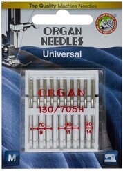 Иглы для швейных машин Organ универсальные 10/70-90 Blister