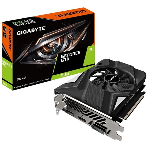 Видеокарта GIGABYTE GeForce GTX 1650 D6 4G (rev. 2.0) (GV-N1656D6-4GD), Retail