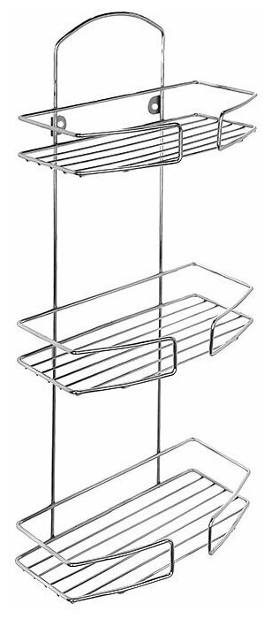 Полка трехъярусная прямая Milardo проволока стальная 013W030M44