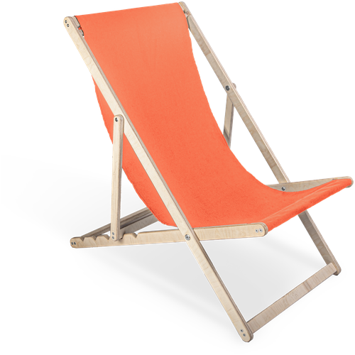 Шезлонг Березка оранжевый (без шлифовки) кресло шезлонг из литого алюминия шезлонг кресло для патио газона пляжа бассейна уличная мебель для загара