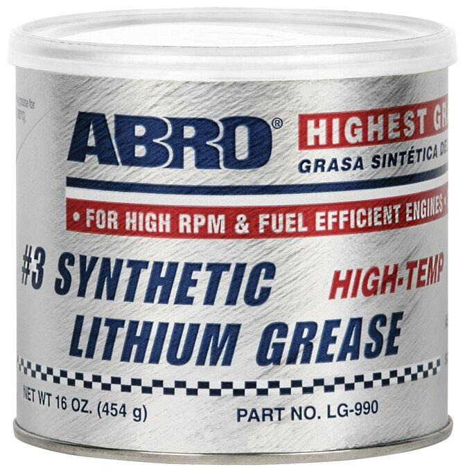 ABRO LG990HITAM Смазка литиевая высокотемпературная красная (397г) картридж (ABRO)