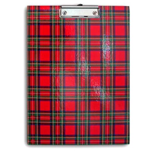 фото Index папка-планшет с зажимом без крышки а4, картон шотландка