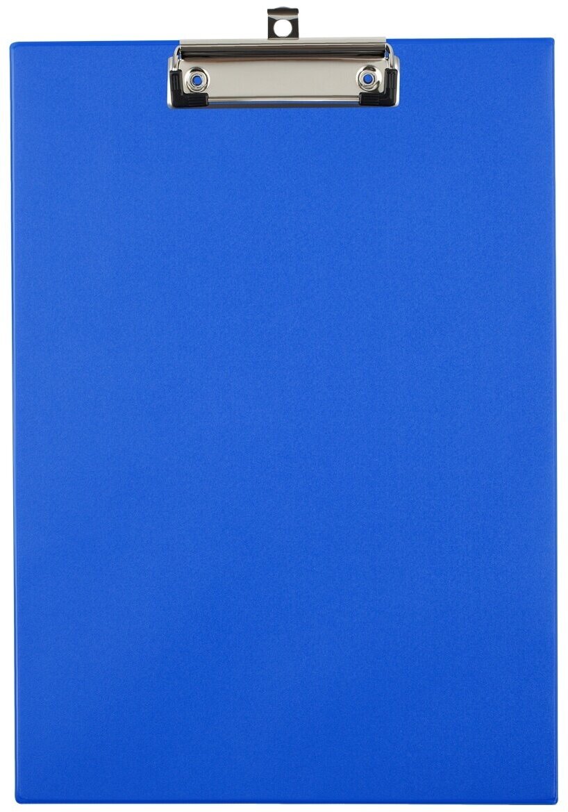 Планшет с зажимом OfficeSpace А4, ПВХ, синий (ПС_49755)