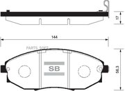 Колодки тормозные CHEVROLET EPICA 07- передние SANGSIN BRAKE / арт. SP1193 - (1 шт)