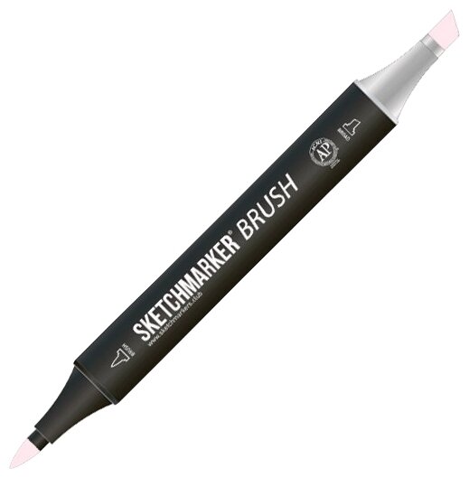 Маркер Sketchmarker Brush двухсторонний на спирт.основе цв.R54 Розовый снег