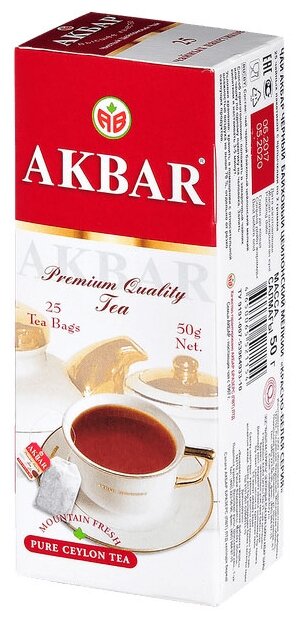 Чай черный Akbar Mountain Fresh, в пакетиках, 2 г × 25 шт. - фотография № 2