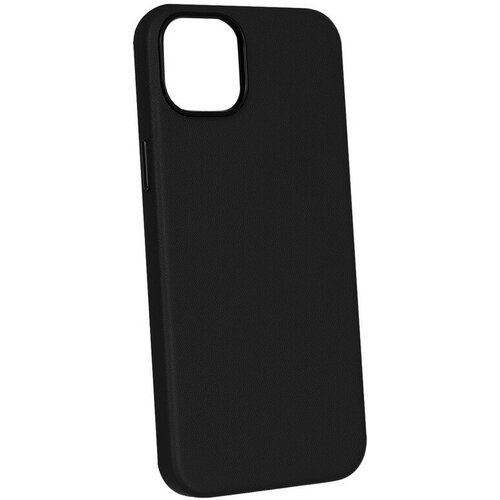 Чехол с MagSafe для iPhone 13 Кожаный (Leather Co)-Чёрный