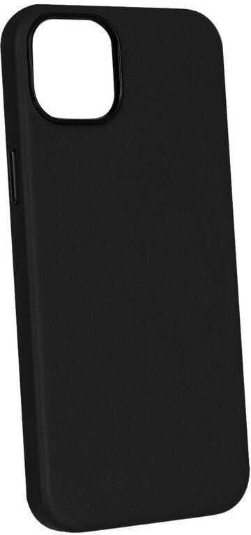 Чехол для iPhone 14 Кожаный (Leather Co)-Чёрный