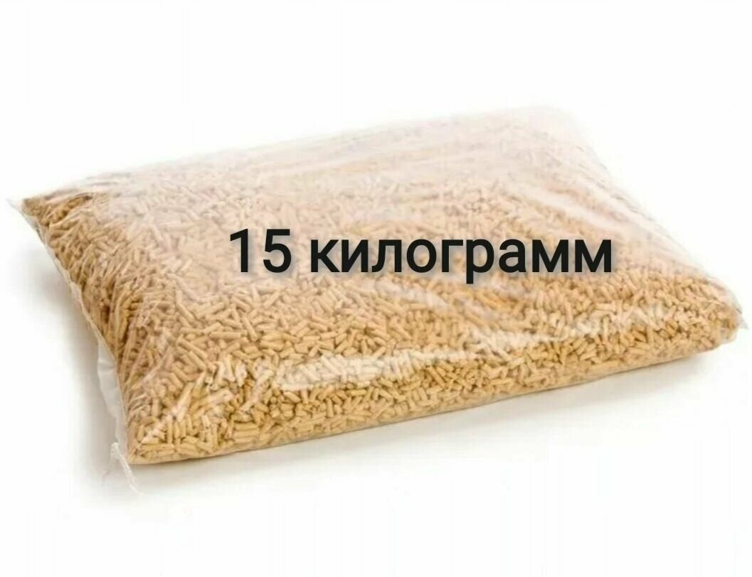 Древесный наполнитель для кошачьего туалета 15 кг.