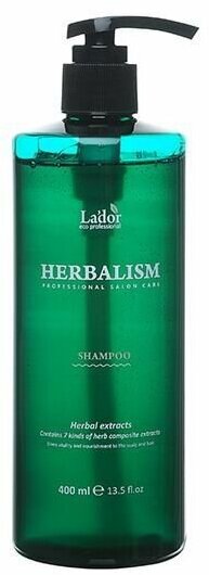 Шампунь La'dor HERBALISM SHAMPOO на травяной основе 400мл