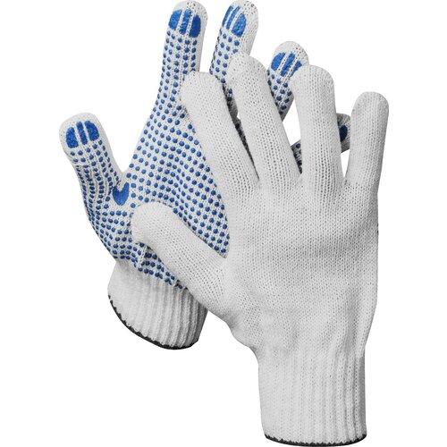 DEXX 10 пар, ПВХ покрытие (точка), х/б, перчатки (11400-Н10) перчатки рабочие dexx с пвх покрытием облив ладони 10 пар х б