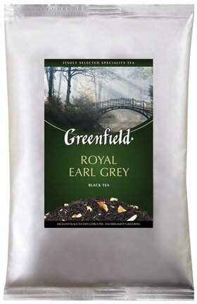 Чай листовой GREENFIELD "Royal Earl Grey" черный с бергамотом 250 г, ш/к 09754