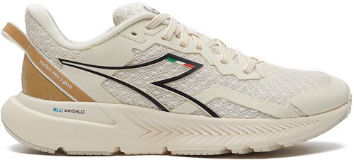 Кроссовки Diadora, летние, беговые, съемная стелька, размер 40EU (6.5UK), белый, коричневый