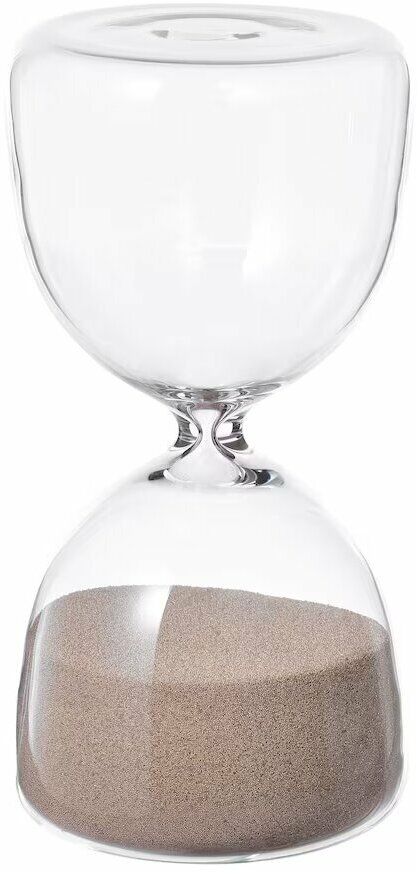 Часы песочные икеа эфтетэнка прозрачное стекло/песочный