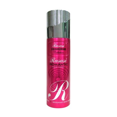 Rasasi Perfumes Женский Romantic Designer Collection Pour Femme Дезодорант-спрей (spray) 200мл