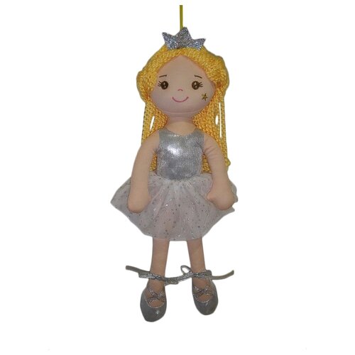 фото Мягкая игрушка abtoys кукла принцесса в белом платье 38 см