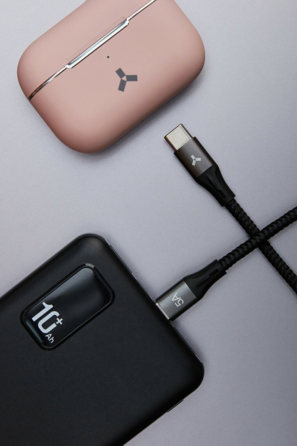 Кабель для быстрой зарядки Accesstyle USB Type-C - USB Type-C 50-F30M смартфонов, планшетов, ноутбуков, черный