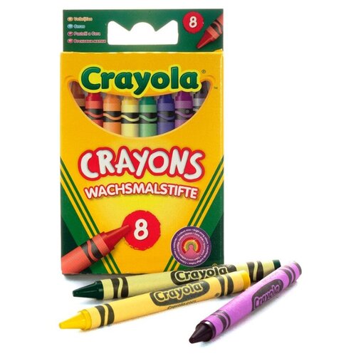 Мелки восковые стандартные Crayola 8цветов/наб 0008