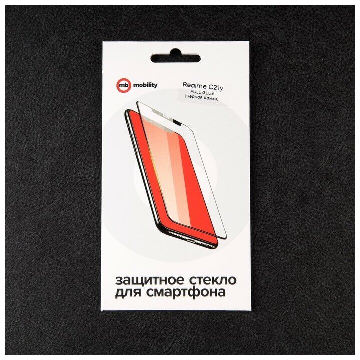 Защитный экран Red Line для Realme C21y Full Screen Tempered Glass Full Glue Black УТ000027752 - фото №12