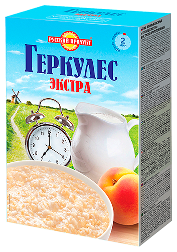 Геркулес Русский продукт Экстра овсяные хлопья быстрого приготовления 1000г