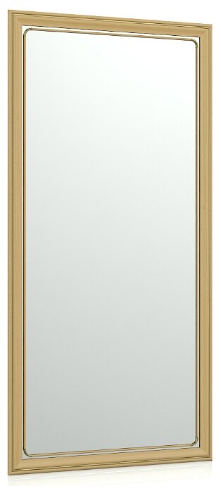 Зеркало 118Б орех, ШхВ 65х130 см, зеркала для офиса, прихожих и ванных комнат, горизонтальное или вертикальное крепление