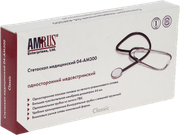 Стетоскоп Amrus 04-АМ300 медицинский односторонний медсестренский черный 1 шт