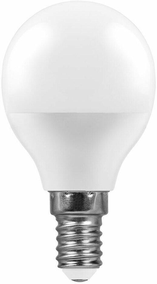 25480 Лампа светодиодная Feron LB-95 Шарик E14 7W 6400K, упаковка 10шт